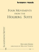 Four Movements from the Holberg Suite Saxophone Choir cover